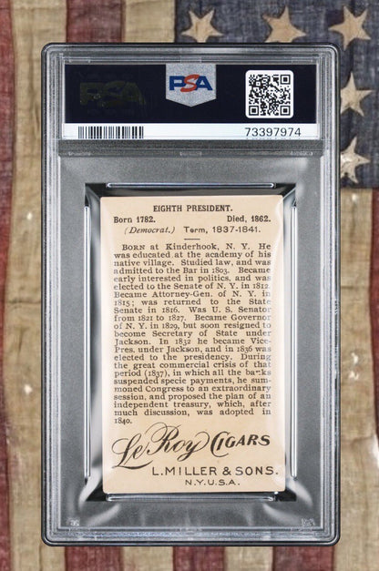 1887 LeRoy Cigars T95 Miller Presidents Martin Van Buren (PSA 4 VG/EX) 0 Higher1