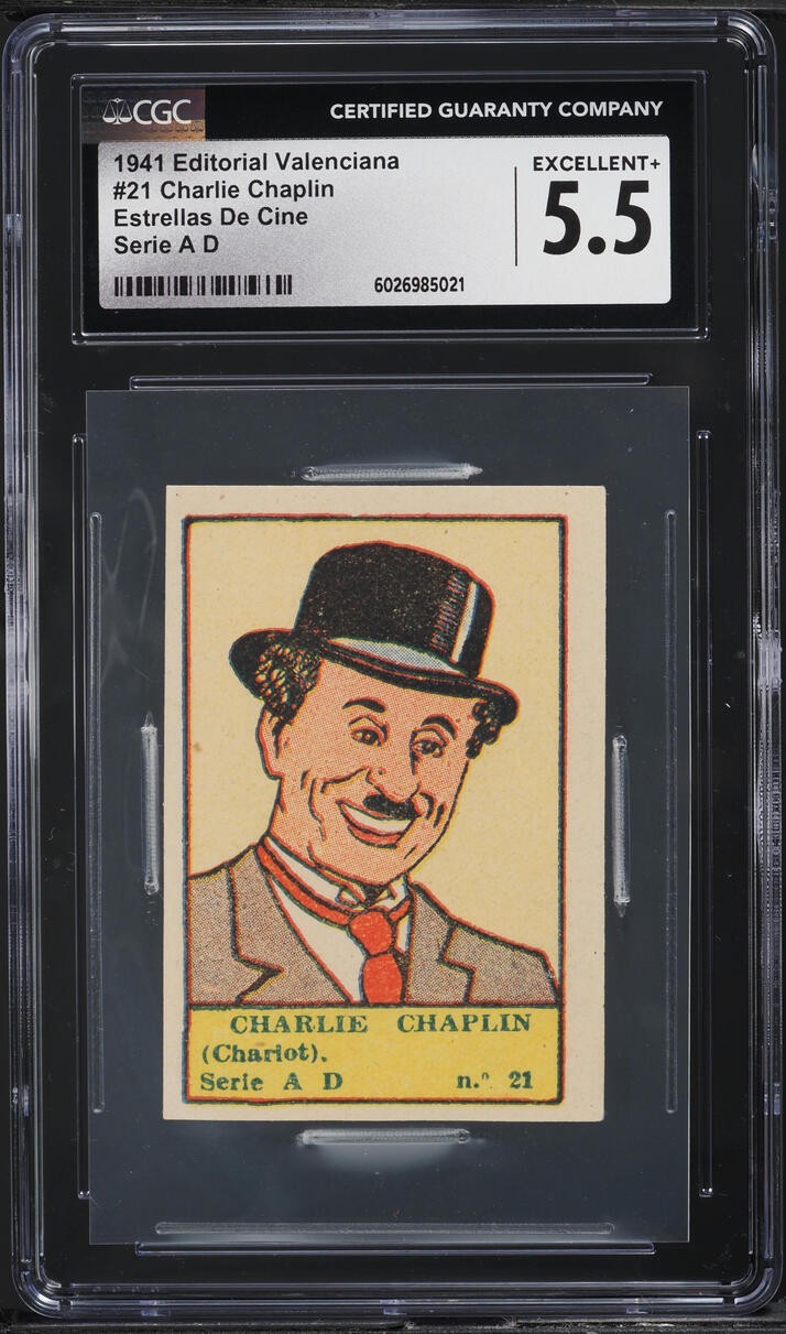 1941 Editorial Valenciana ESTELLAS DE CINE #21 (CGC 5.5 EX) CHARLIE CHAPLIN0