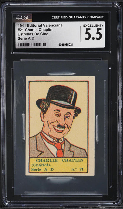 1941 Editorial Valenciana ESTELLAS DE CINE #21 (CGC 5.5 EX) CHARLIE CHAPLIN0
