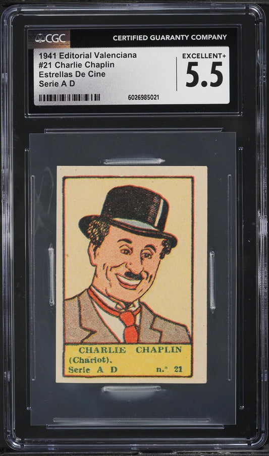 1941 Editorial Valenciana ESTELLAS DE CINE #21 (CGC 5.5 EX) CHARLIE CHAPLIN0