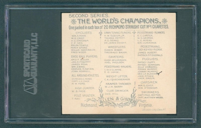 1889 N43 Allen & Ginter World Champions (SCG 2 GD) George Lablanche Pugilist1
