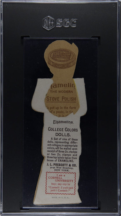 1899 Z12 J.L. Prescott & Co Enameline COLLEGE COLORS Cornell (SGC 5 EX) Rowing1