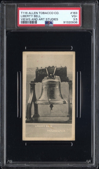 1903 T116 Allen Tobacco Telonette Cigars #163 LIBERTY BELL (PSA 3.5 VG+) 1/10