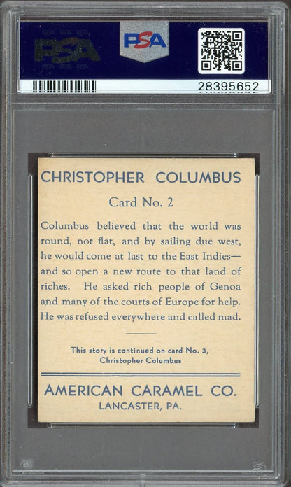 1930 R14 Am. Caramel Historical Characters #2 Columbus/Isabella (PSA 5 EX)1