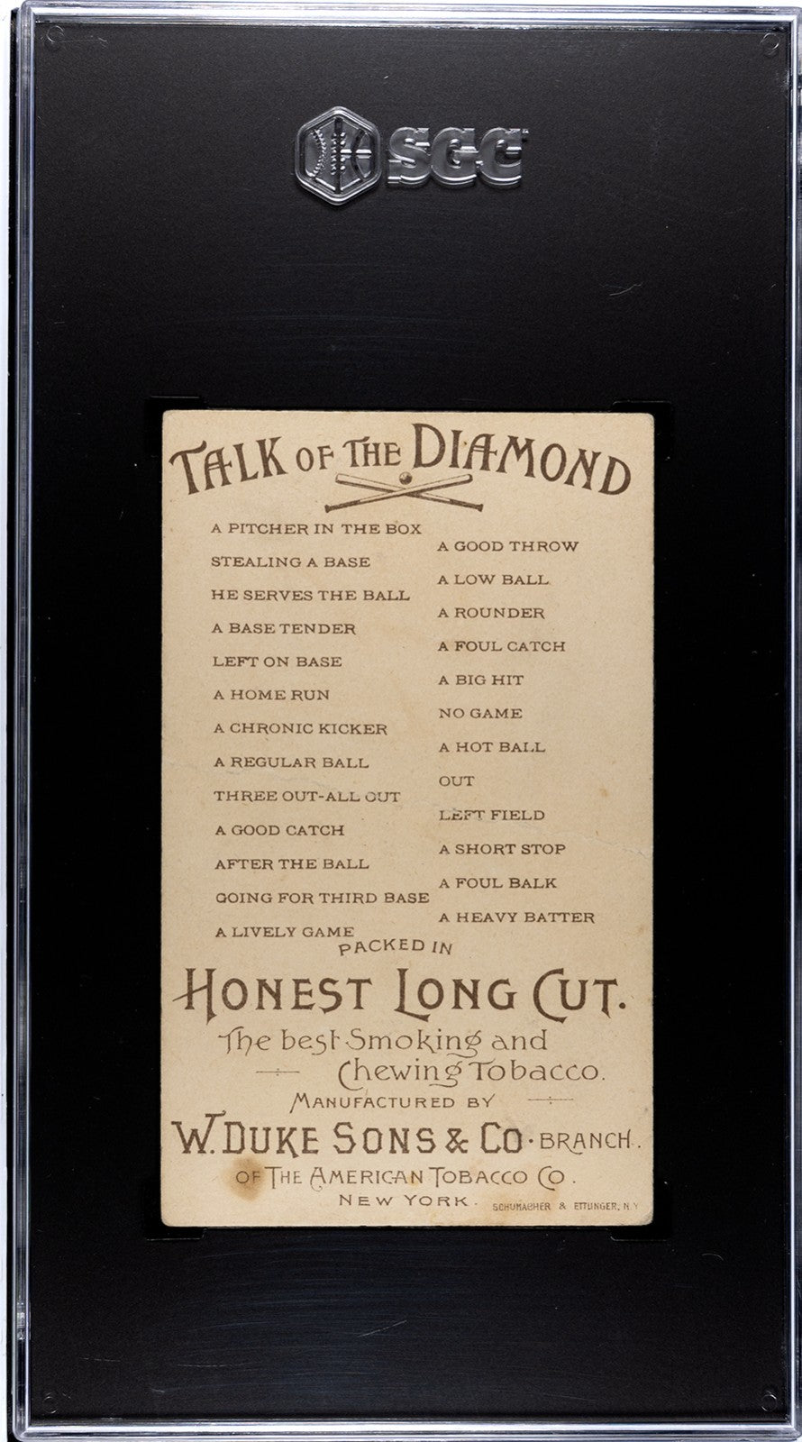 1888 N135 Duke Honest Long Cut Talk of the Diamond (SGC 2 GD) He Serves The Ball1