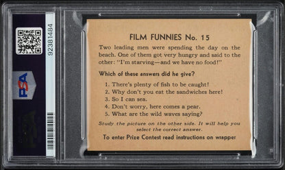 R48-1 Gum Inc. 1935 "Film Funnies" #15 I'm Starved (PSA 9 MINT) 1/1 Top Pop1