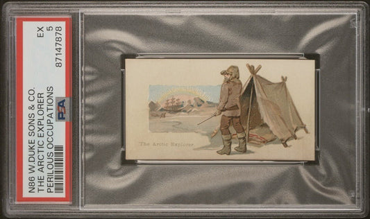 1888 N86 Duke Sons & Co Perilous Occupations THE ARCTIC EXPLORER (PSA 5 EX)0