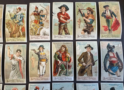Near SET N3 Allen & Ginter Arms of Nations 47 out of 50 cards (Blank Backs)2