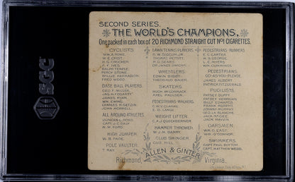 Set of (8) 1888 N43 Allen & Ginter World Champions CYCLISTS (SGC GRADED) 4.62510