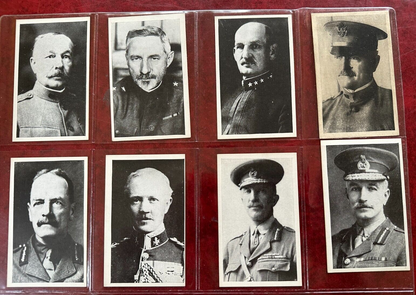 W641 LEADING GENERALS of the ALLIED ARMIES Complete Set (40) w/ Pershing5