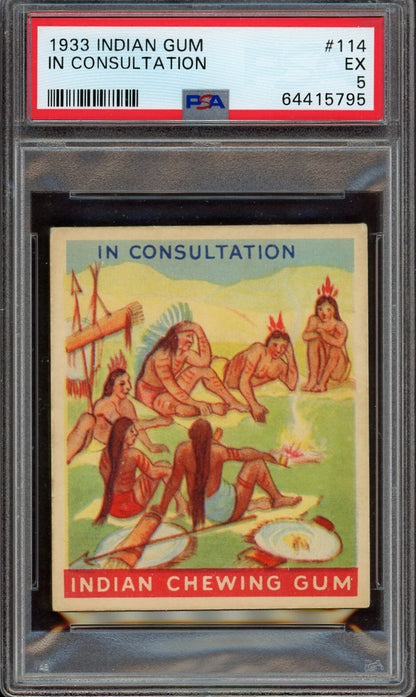 1933 Goudey Indian Gum (Series of 192) #114 In Consultation (PSA 5 EX)0