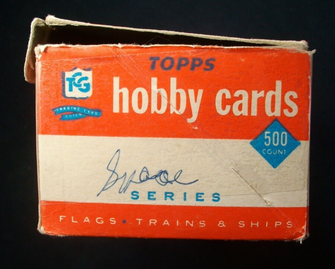 1959/1960? Topps VENDING BOX Empty 500 Count RARE "Space Cards" Written in Pen1