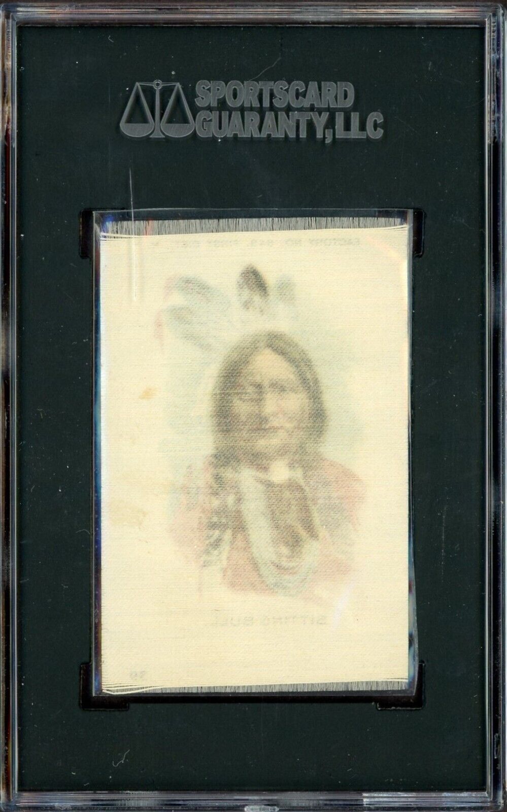 1910 S67 Silks Indian Chiefs #39 SITTING BULL (SGC 6.5 EX/MT+) Highest Graded