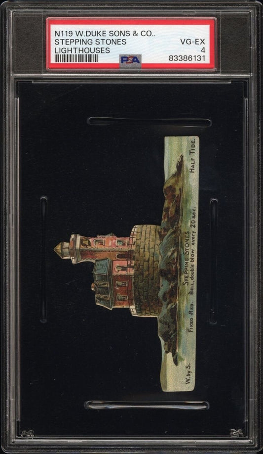 N119 Duke Honest Long Cut Tobacco 1890 Lighthouses (PSA VG/EX) Stepping Stones0