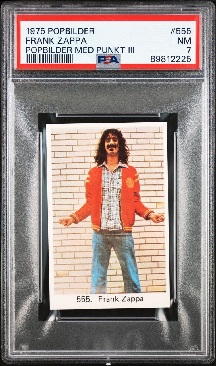 1979 Popbilder Swedish Card #555 (PSA 7 NM) FRANK ZAPPA0
