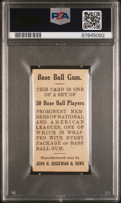 1909 E92 Dockman Larry Doyle Throwing Giants (PSA 5.5 EX+) Sharp!1