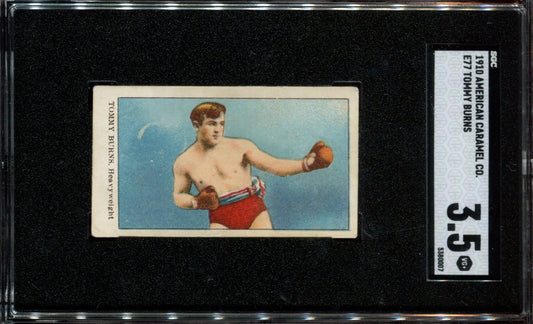 1910 E77 American Caramel Co. (SGC 3.5 VG+) World Champion HOF Tommy Burns0