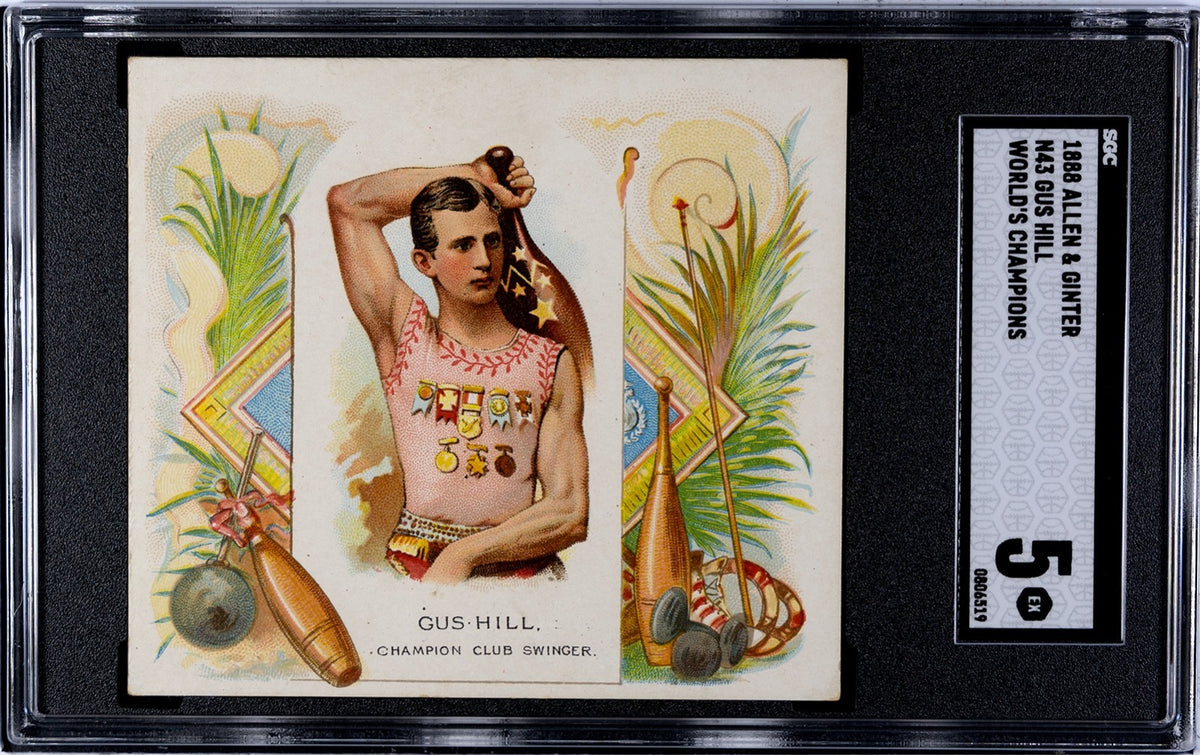 1889 N43 Allen & Ginter World Champions (SCG 5 EX) GUS HILL -Club Swinger0