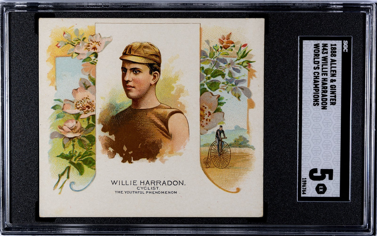 Set of (8) 1888 N43 Allen & Ginter World Champions CYCLISTS (SGC GRADED) 4.62511