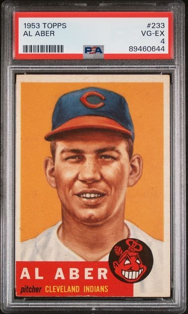1953 Topps Al Aber Rookie Card #233 (PSA 4 VG/EX)0