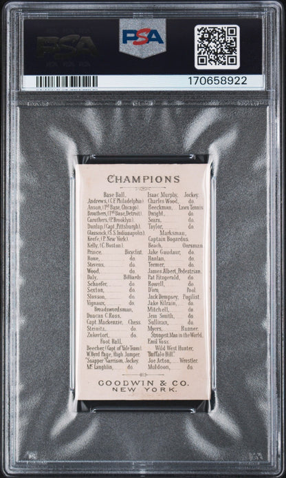 1888 N162 Goodwin Champions (PSA 4 VG/EX) PEDESTRIAN Pat Fitzgerald1