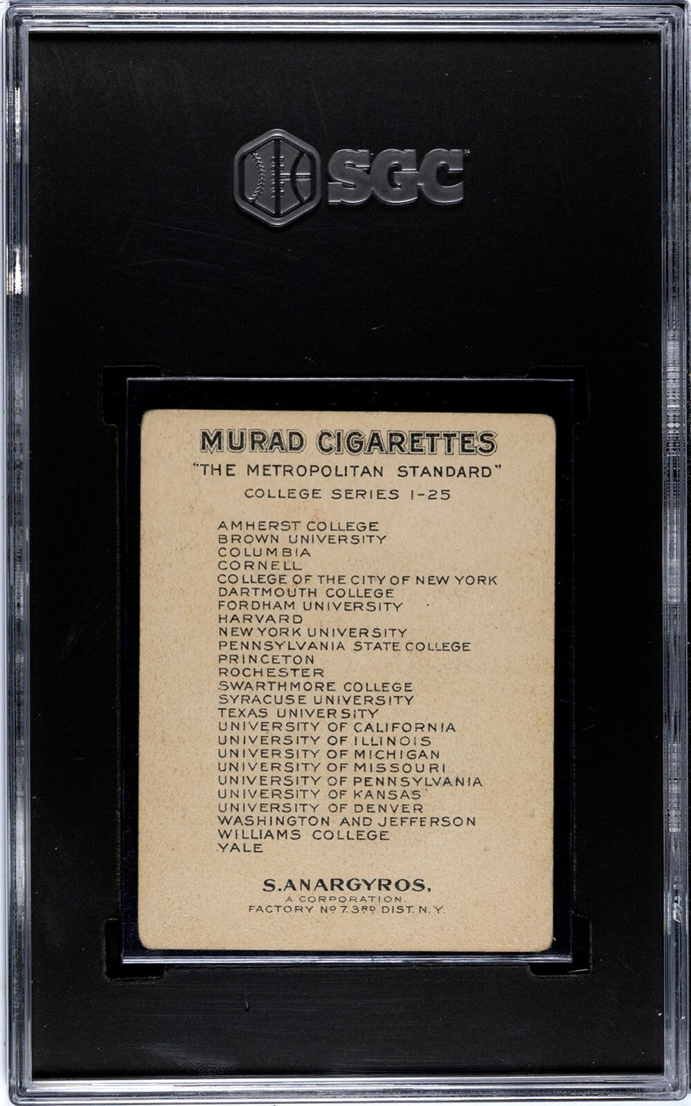 T51 MURAD COLLEGE SERIES (SGC 3 VG) Rochester College HOCKEY1