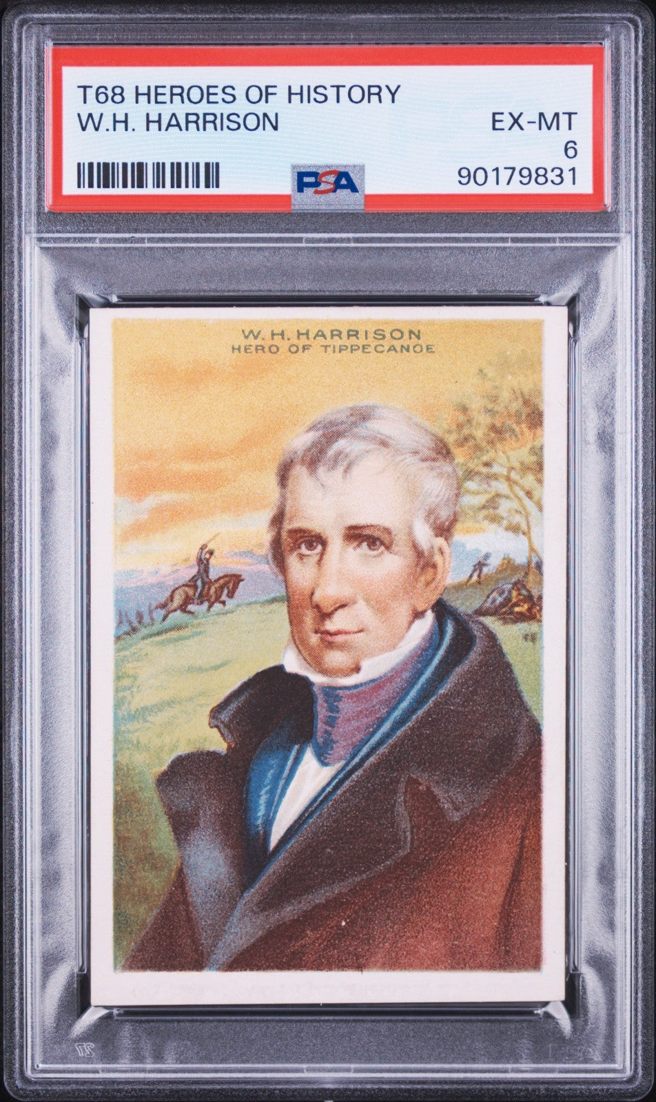 1911 T68 Heroes of History (PSA 6 EX/MT) President William H. Harrison0