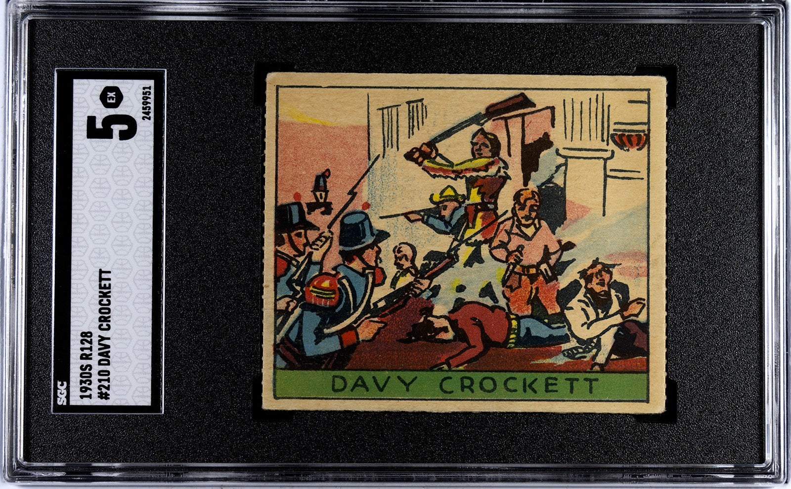1933 R128 Western Series #10 Davy Crockett at the Alamo (SGC 5 EX)0