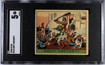 1933 R128 Western Series #10 Davy Crockett at the Alamo (SGC 5 EX)0