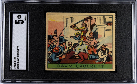 1933 R128 Western Series #10 Davy Crockett at the Alamo (SGC 5 EX)0