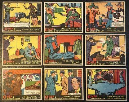 1936 G-Men & Heroes of the Law (LOT OF 18) Clean Cards0