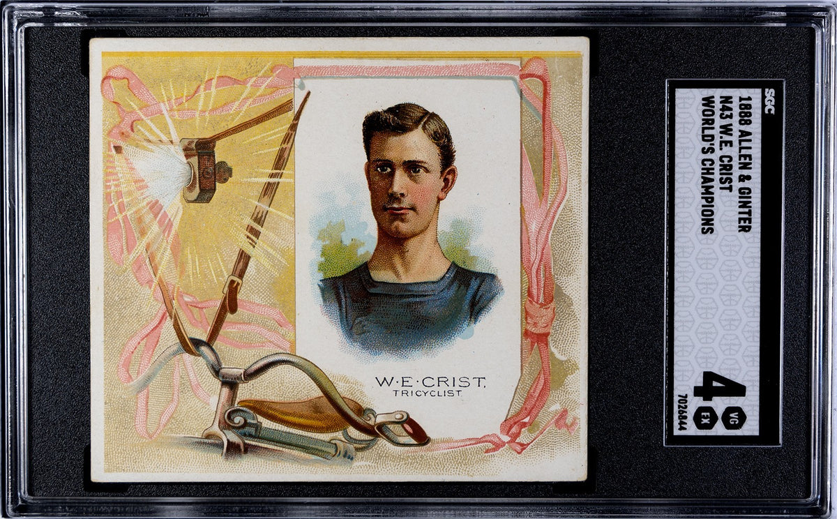 Set of (8) 1888 N43 Allen & Ginter World Champions CYCLISTS (SGC GRADED) 4.6257