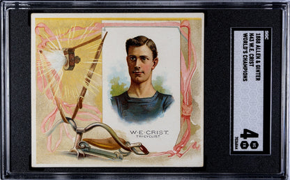 Set of (8) 1888 N43 Allen & Ginter World Champions CYCLISTS (SGC GRADED) 4.6257