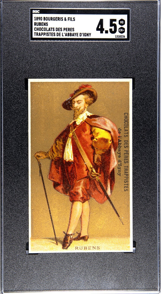 1890 Bourgeris  Fils Chocolats De L'Abbaye D'Igny (SGC 4.5 VGEX) Artist RUBENS0