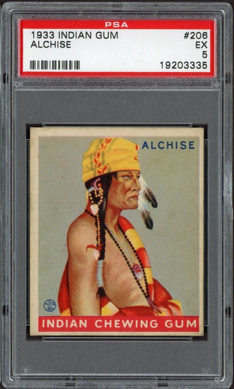 1933 Goudey Indian Gum (Series of 48) #206 Alchise (PSA 5 EX) High Number