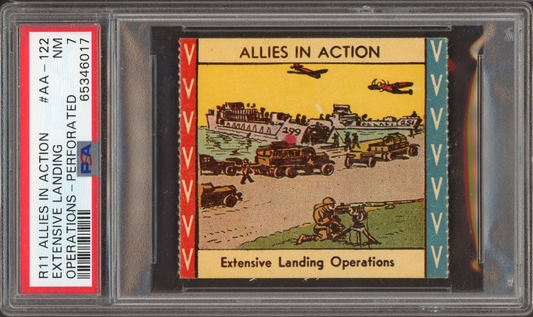 R11 WH Brady Allies In Action #AA-122 Extensive Lansing Operations (PSA 7 NM)0
