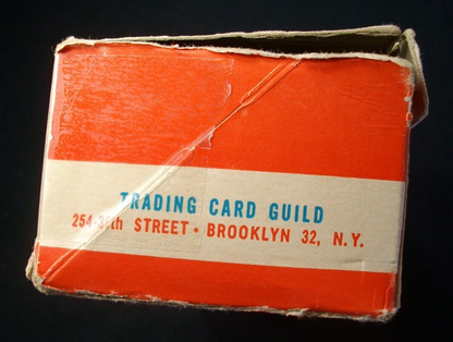 1959/1960? Topps VENDING BOX Empty 500 Count RARE "Space Cards" Written in Pen