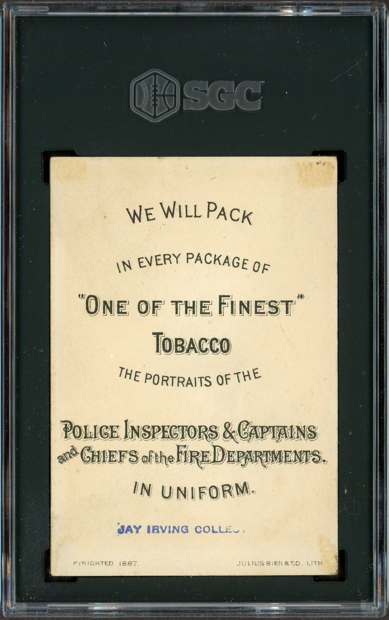 1888 Buchner N288 Police Capt. Daniel J. Lowery (SGC 1 PR) Coll. of Jay Irving1