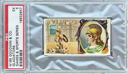 1889 N165 Goodwin & Co Games & Sports Series Roman GLADIATORS (PSA 5 EX)0