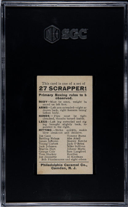 1910 E79 PHILADELPHIA CARAMELS Stanley Ketchel (SGC 1.5 FR) 27 SCRAPPERS BOXING