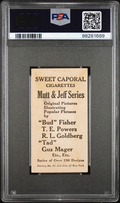1906 T88 Sweet Caporal Mutt & Jeff Type 4 #126 "On Your Way" (PSA 4 VG/EX)1