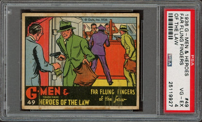 1936 G Men & Heroes of the Law #49 Far Flung Fingers (PSA 4 VGEX) Rare Number0