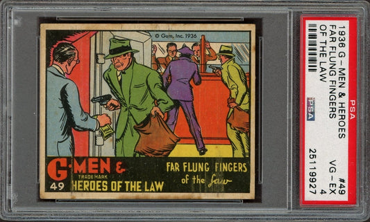 1936 G Men & Heroes of the Law #49 Far Flung Fingers (PSA 4 VGEX) Rare Number0