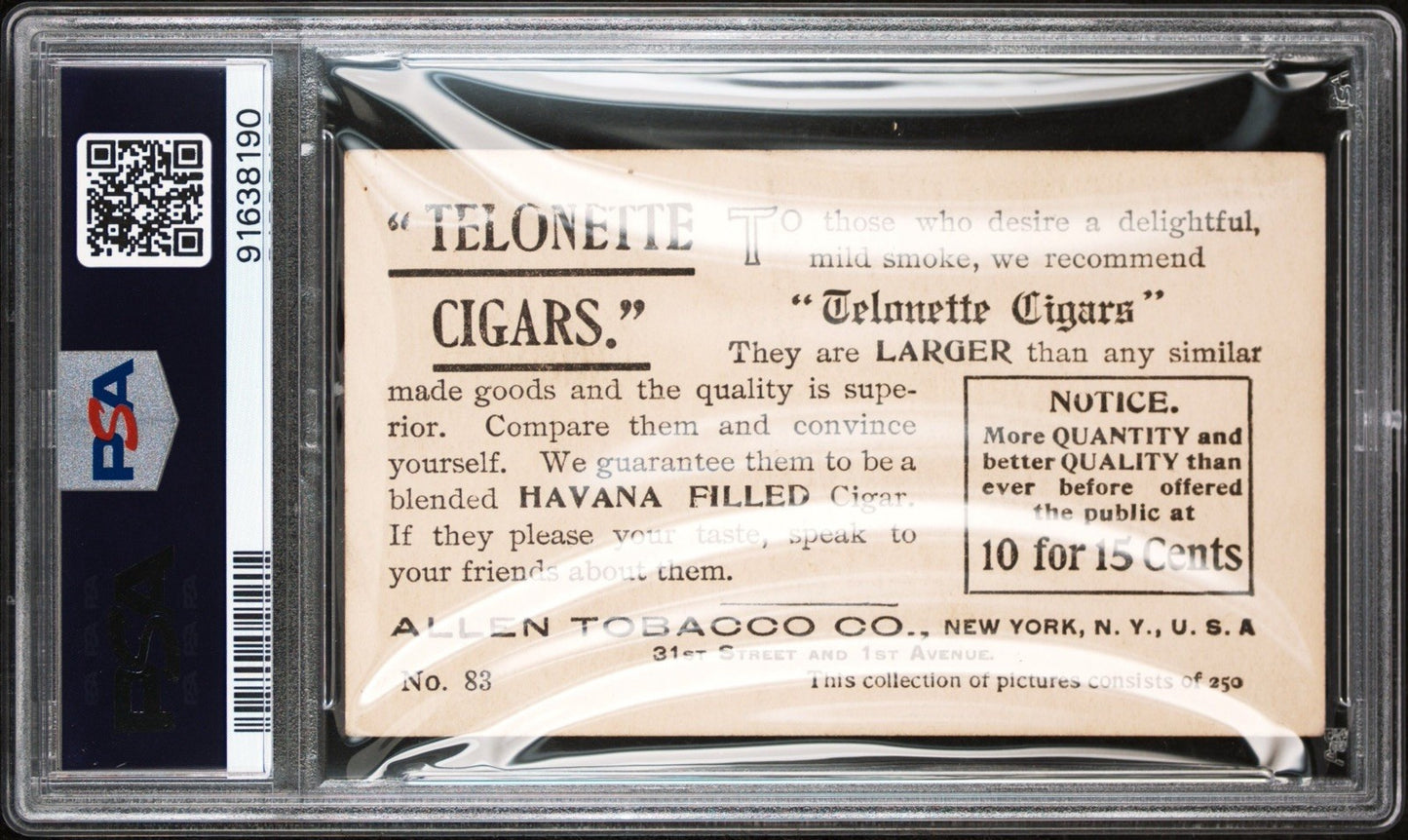 1903 T116 Allen Tobacco Telonette Art Studies #83 Country Waterfall PSA 4 VG/EX1