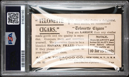 1903 T116 Allen Tobacco Telonette Art Studies #83 Country Waterfall PSA 4 VG/EX1