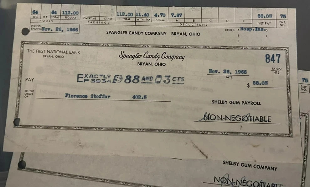 Shelby Gum Company 1924 Stock Certificate, Letterhead, Checks7