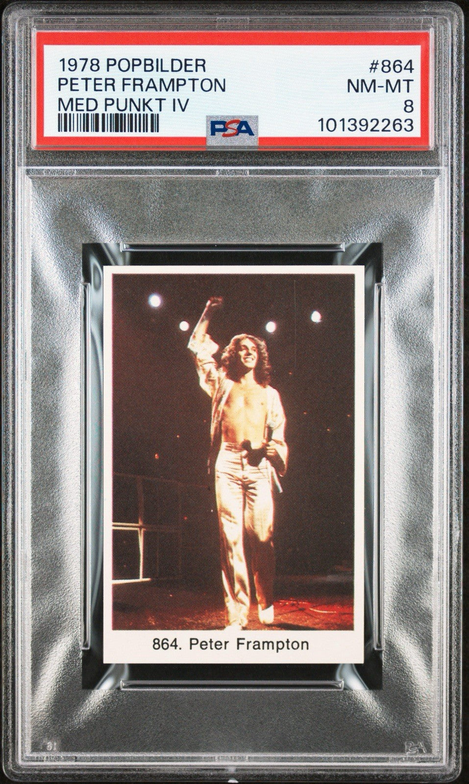 1978 Popbilder Med Punkt IV Peter Frampton #864 (PSA 8 NM/MT)0