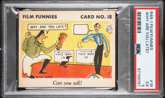 R48-1 Gum Inc. 1935 "Film Funnies" #18 (PSA 5 EX) Slim Summerville