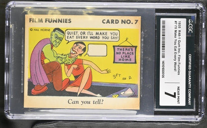 R48-1 Gum Inc. 1935 "Film Funnies" (CGC 7 NM) Polly Moran #7 Quiet!0