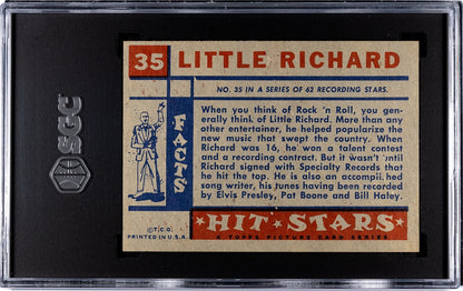 1957 Topps Hit Stars #35 LITTLE RICHARD (SGC 7 NM) Specialty Records1